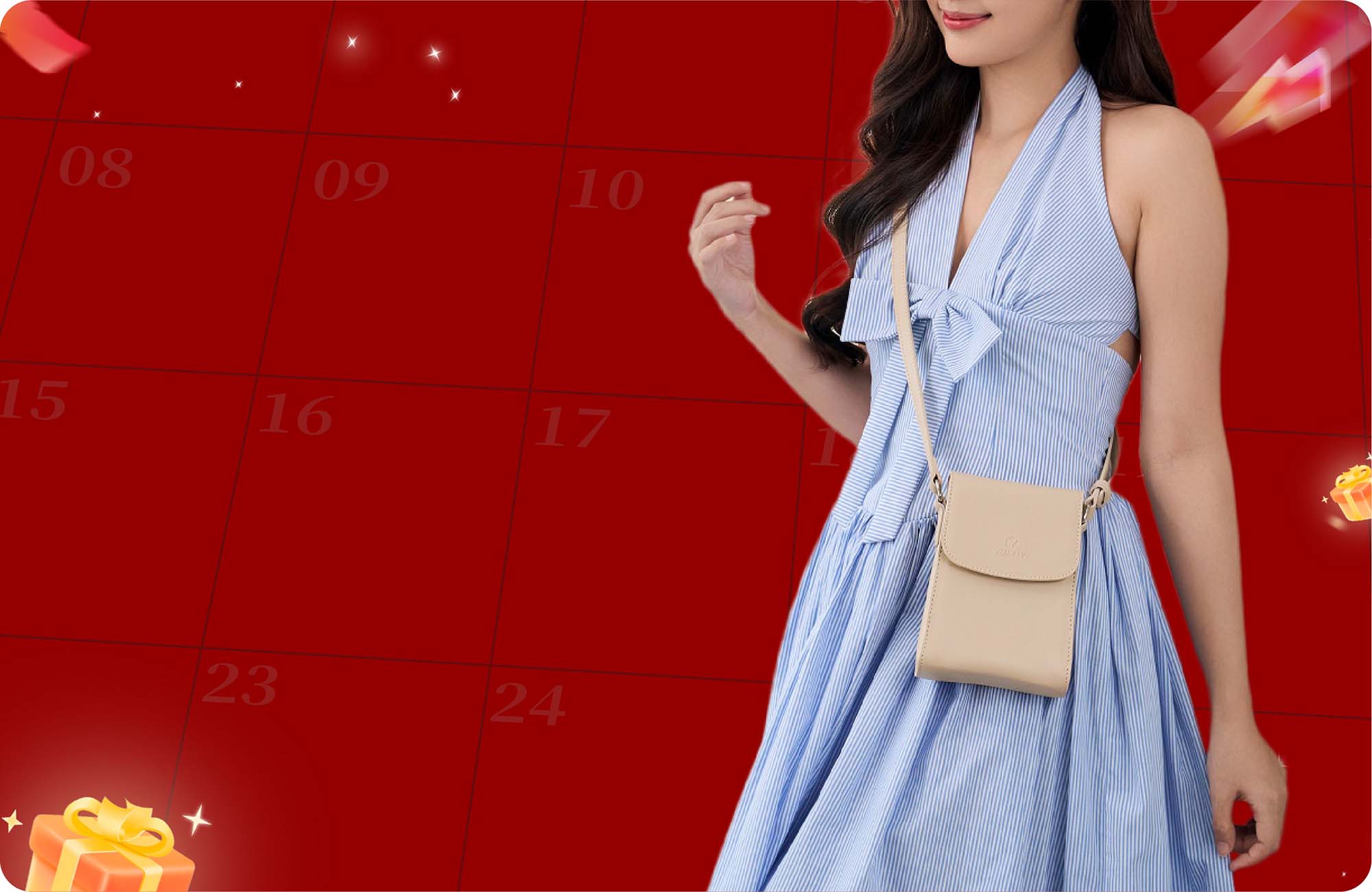 Túi Yuumy (Thời trang nữ dáng hộp nhỏ gọn tinh tế – Túi xách da Seasand YTX89T) màu trắng